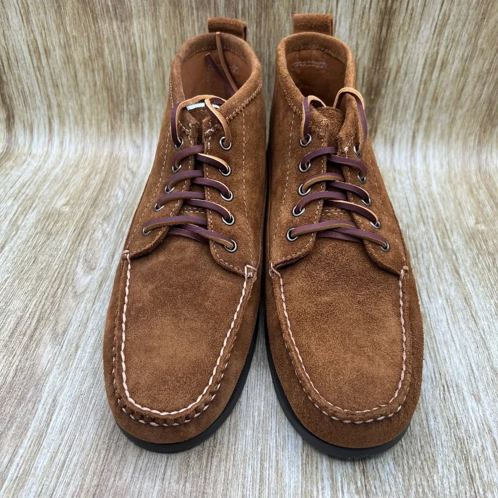 Brooks Brothers Hayden Camp Chukka Boots Men's Size 11 Brown Suede Moc Toe 5229